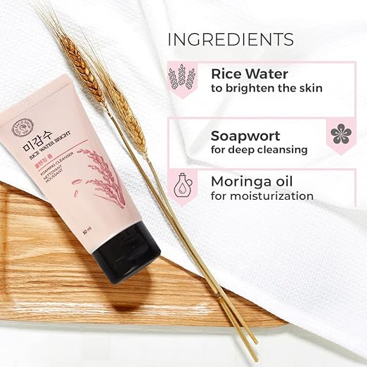 Rice Water Bright Foaming Face Wash - Image 2